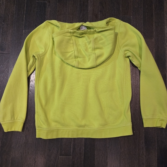 Nike Logo Hoodie - Bright Green, Blue - YOUTH XL - Picture 5 of 8